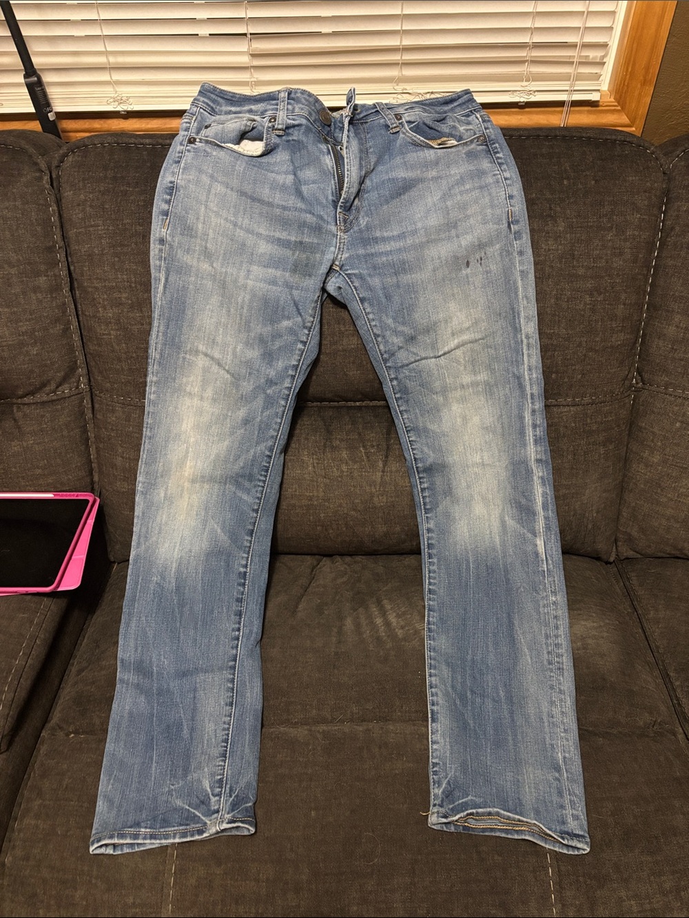 American Eagle Outfitters Medium Blue Straight Leg Jeans